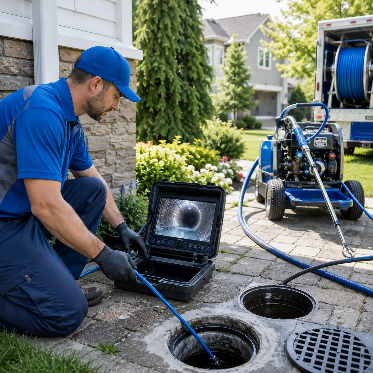 Outdoor drain cleaning professionals serving Kintnersville, PA