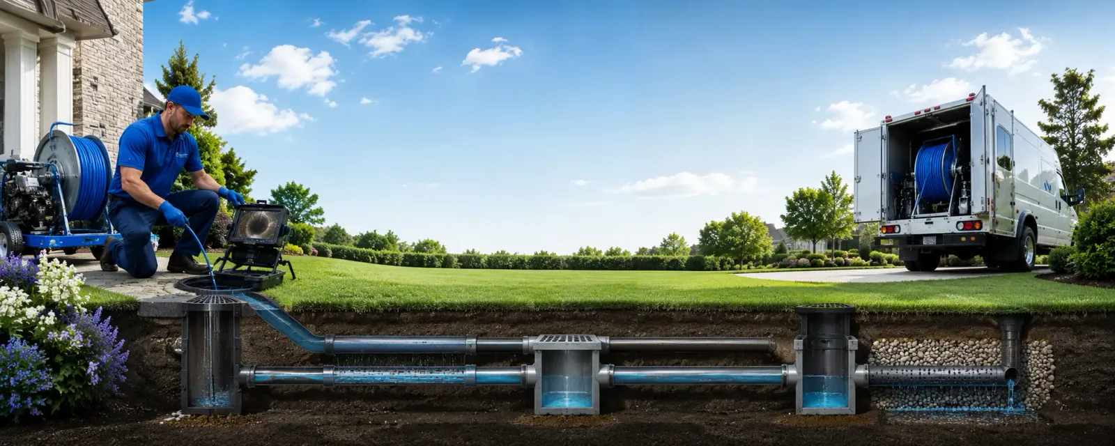 Outdoor drain cleaning information for Kintnersville, PA